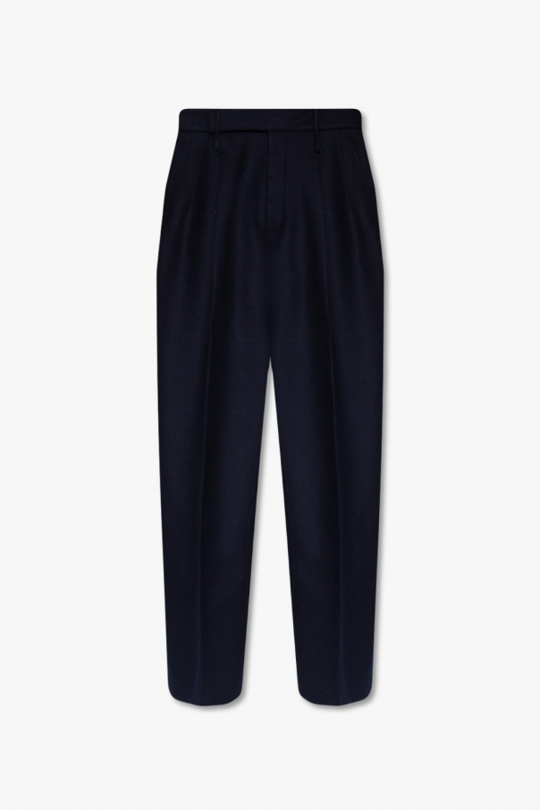 Gucci Cashmere pleat-front trousers