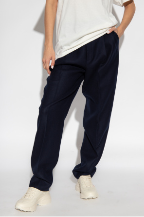 Gucci Cashmere pleat-front trousers