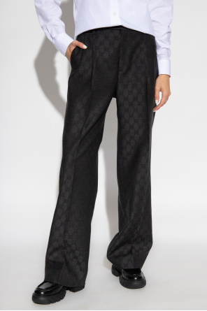 Gucci Wool trousers with monogram