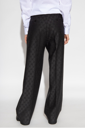 Gucci Wool trousers with monogram