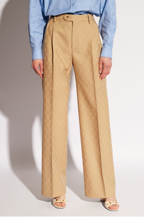 Gucci Wełniane spodnie w kant