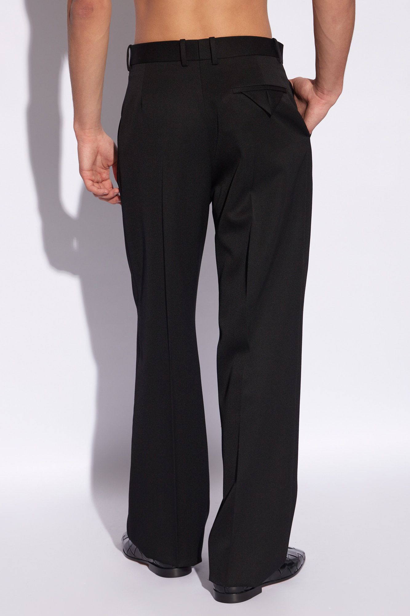 Bottega Veneta Wool pleat-front Jersey trousers
