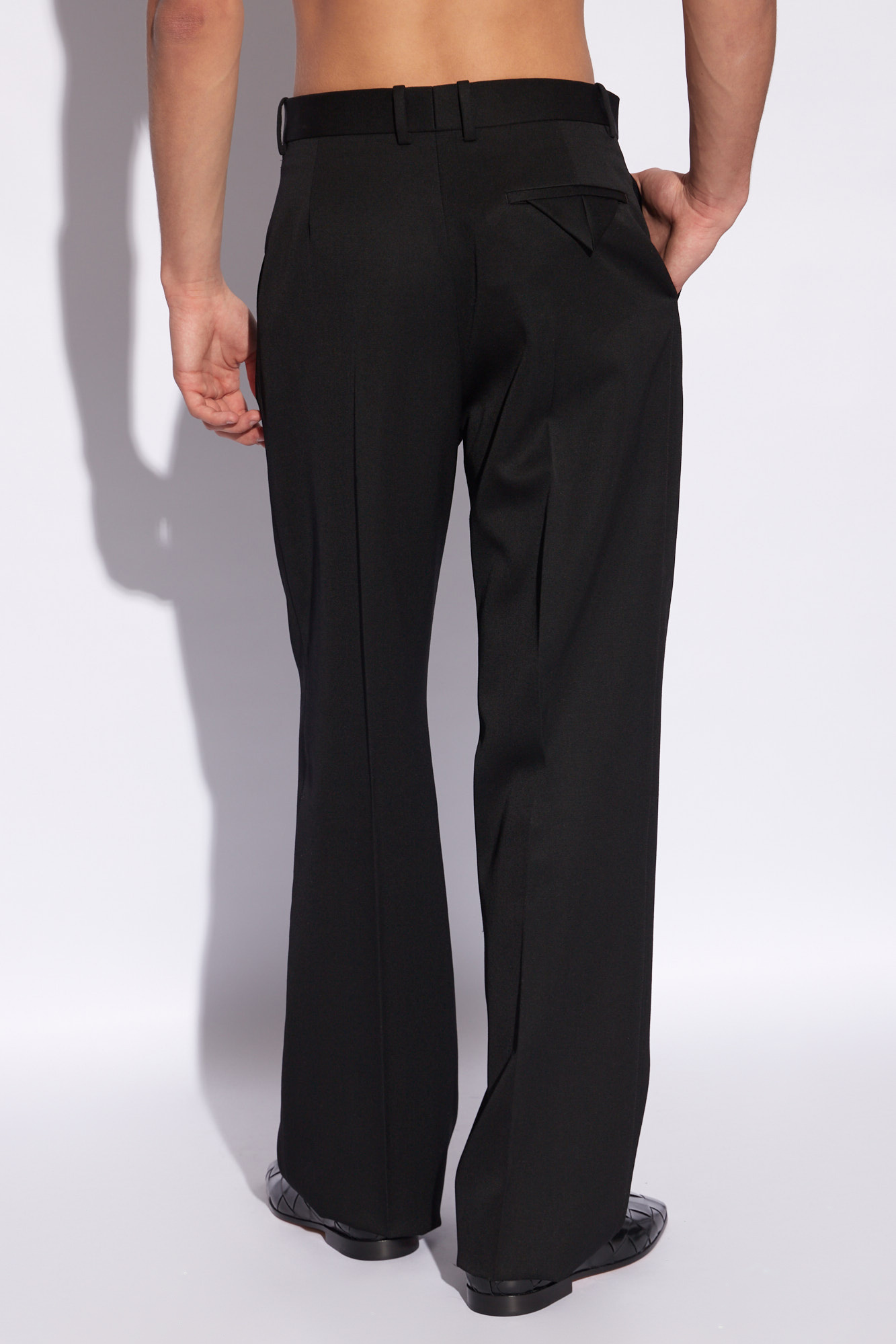 Bottega Veneta Wool pleat-front trousers