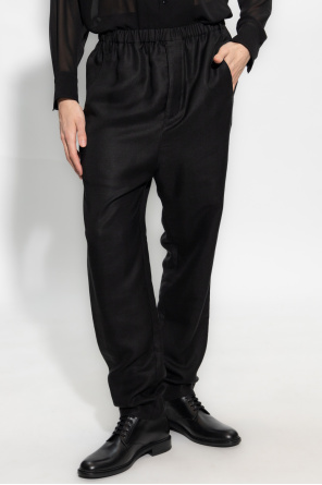 Saint Laurent met trousers with tapered legs