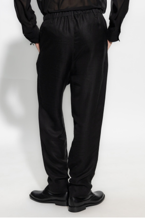 Saint Laurent met trousers with tapered legs
