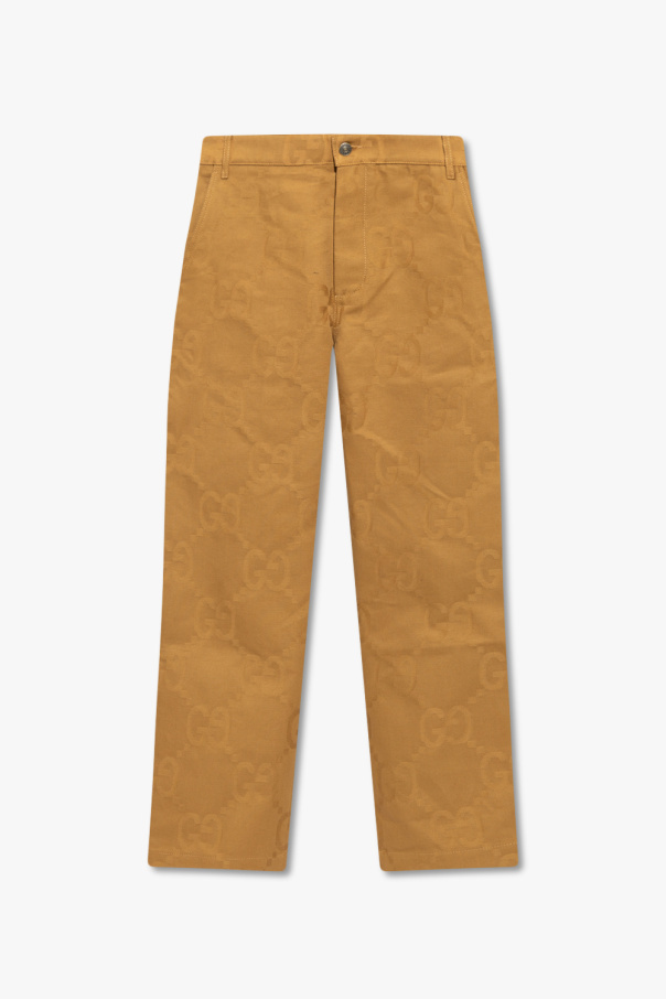 Gucci Crop trousers with monogram