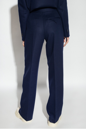 Bottega Veneta Wool pleat-front trousers