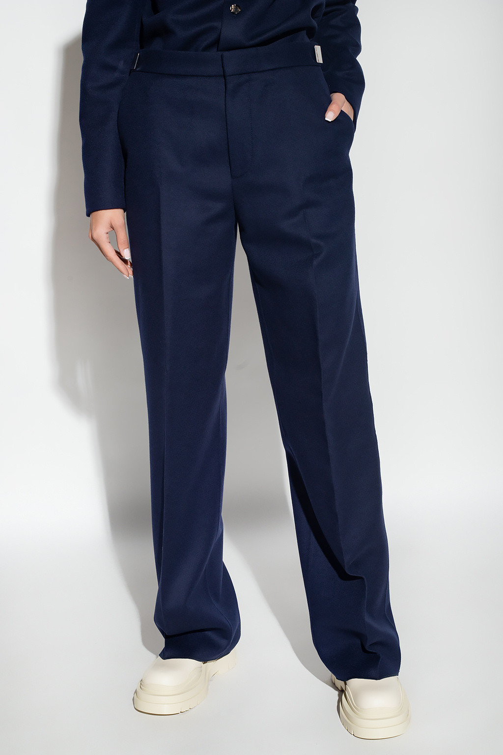 Navy blue Wool pleat - IetpShops Morocco - front trousers Shorts Bottega  Veneta - ASOS 4505 Tall Shorts med bomullskänsla i booty-modell