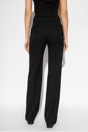 Saint Laurent Bottega trousers with satin panels