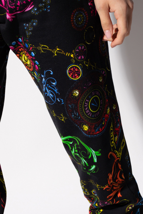 Multicolour Printed sweatpants Versace Jeans Couture - IetpShops