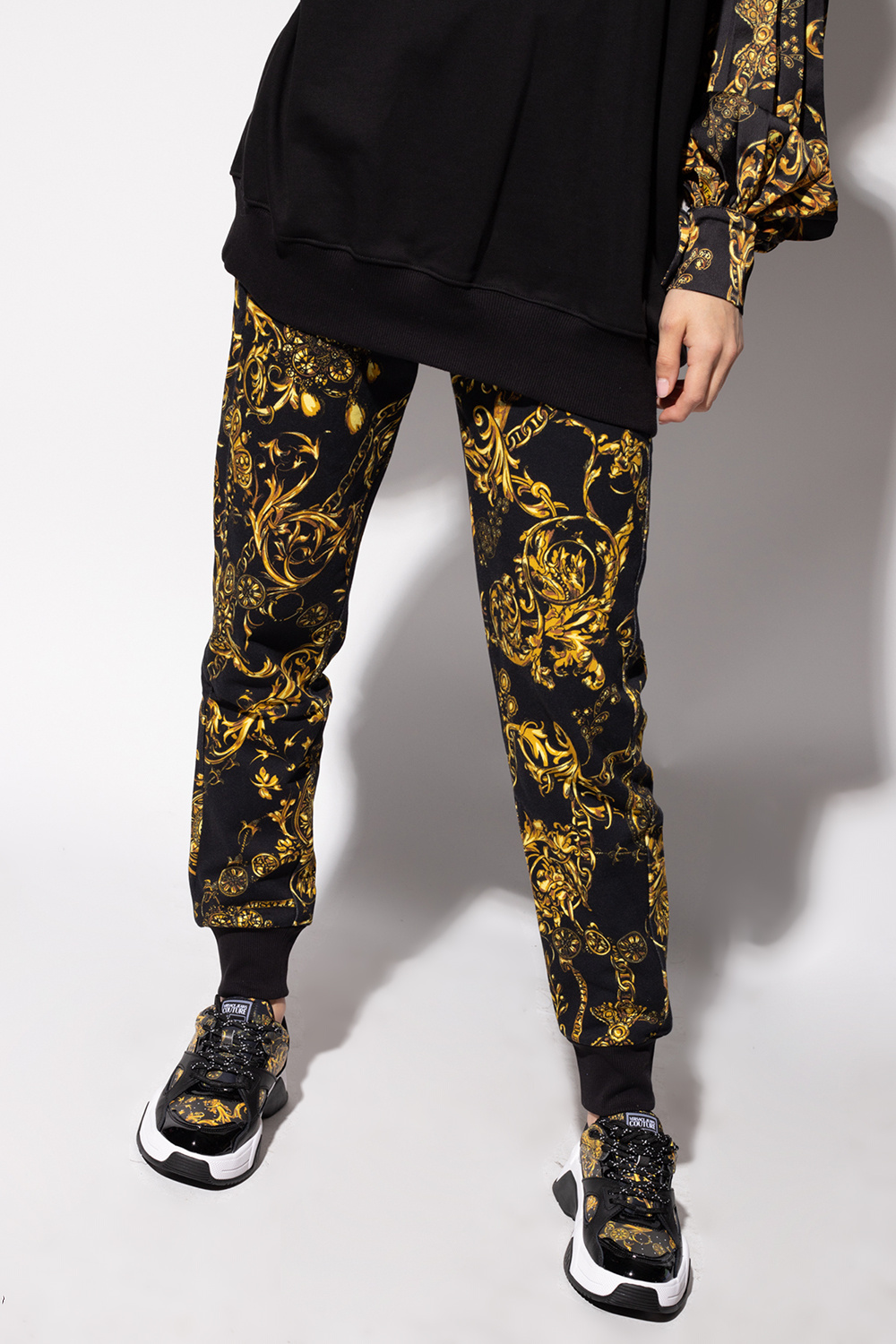 max mara elegante petali wool blazer dress Printed sweatpants