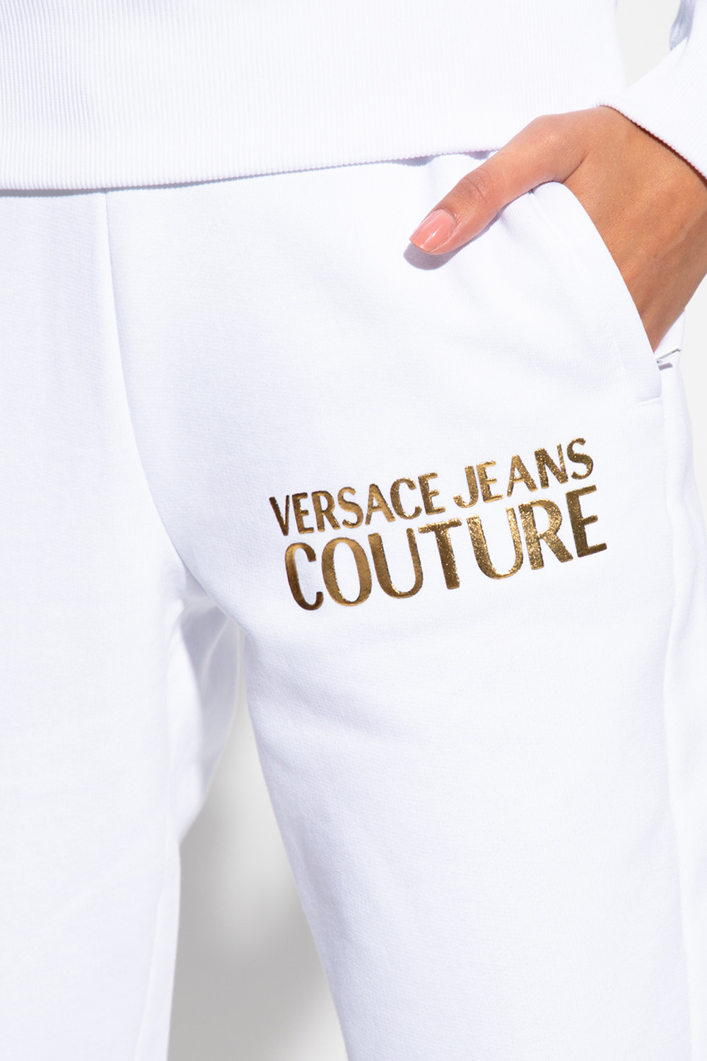 Versace Jeans Couture KARL LAGERFELD embroidered-Karl shorts