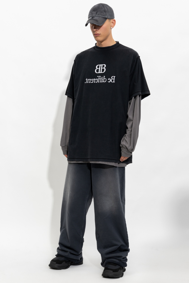 Balenciaga Baggy trousers with duct tape