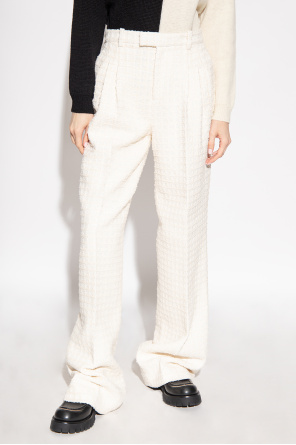 Gucci Loose-fitting tweed trousers