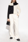 Gucci cream Loose-fitting tweed trousers