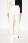 Gucci cream Loose-fitting tweed trousers
