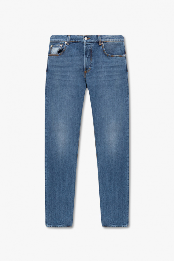 Alexander McQueen Jeans with vintage effect