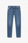 Alexander McQueen BLUE Jeans with vintage effect