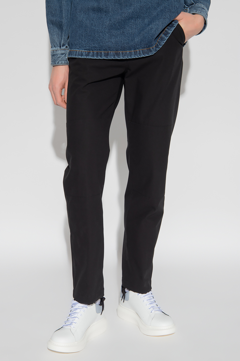 Alexander McQueen Cotton high-rise trousers