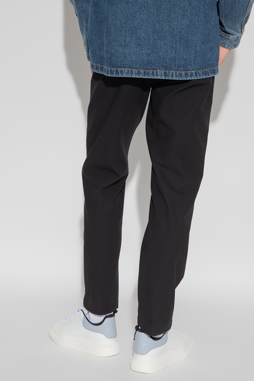 Alexander McQueen Cotton high-rise trousers