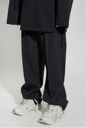 Balenciaga Wool pleat-front trousers
