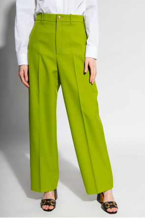 Gucci Pleat-front sides trousers