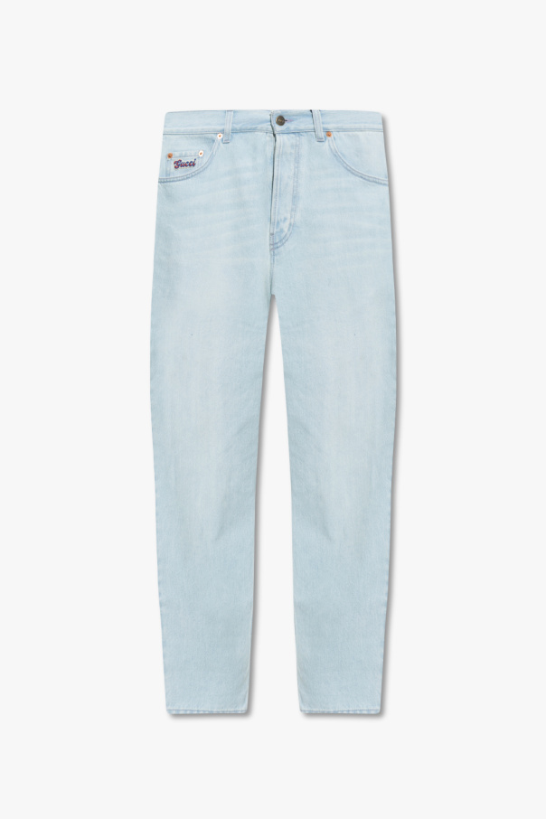 gucci pool Jeans with logo