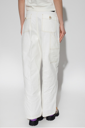 Gucci High-waisted blend trousers