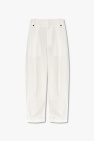 High-Waisted Tie Front Pants