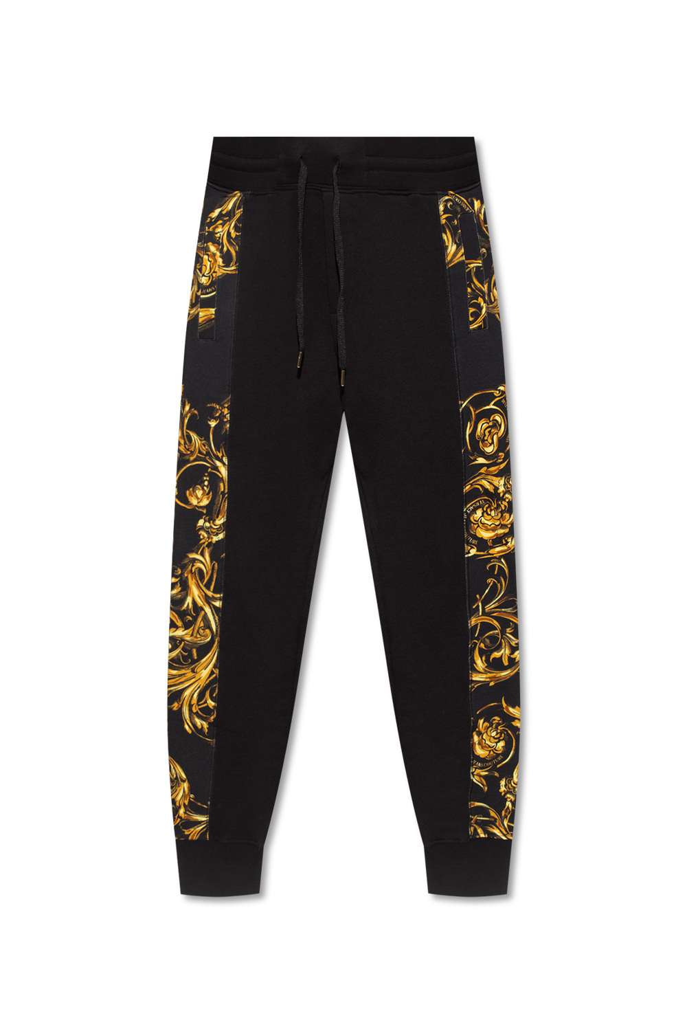 Balmain logo tape slim jeans Sweatpants with Baroque motif