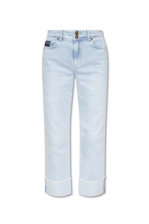BOSS Kidswear colour-block polo dress High-waisted jeans