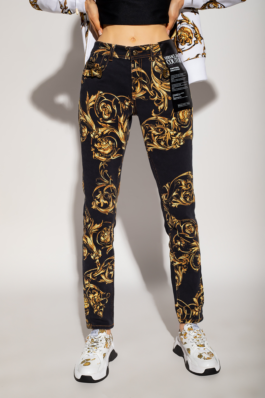 Versace Jeans Couture Barocco-printed jeans