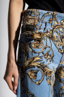 Versace Jeans Couture logo-print silk shorts