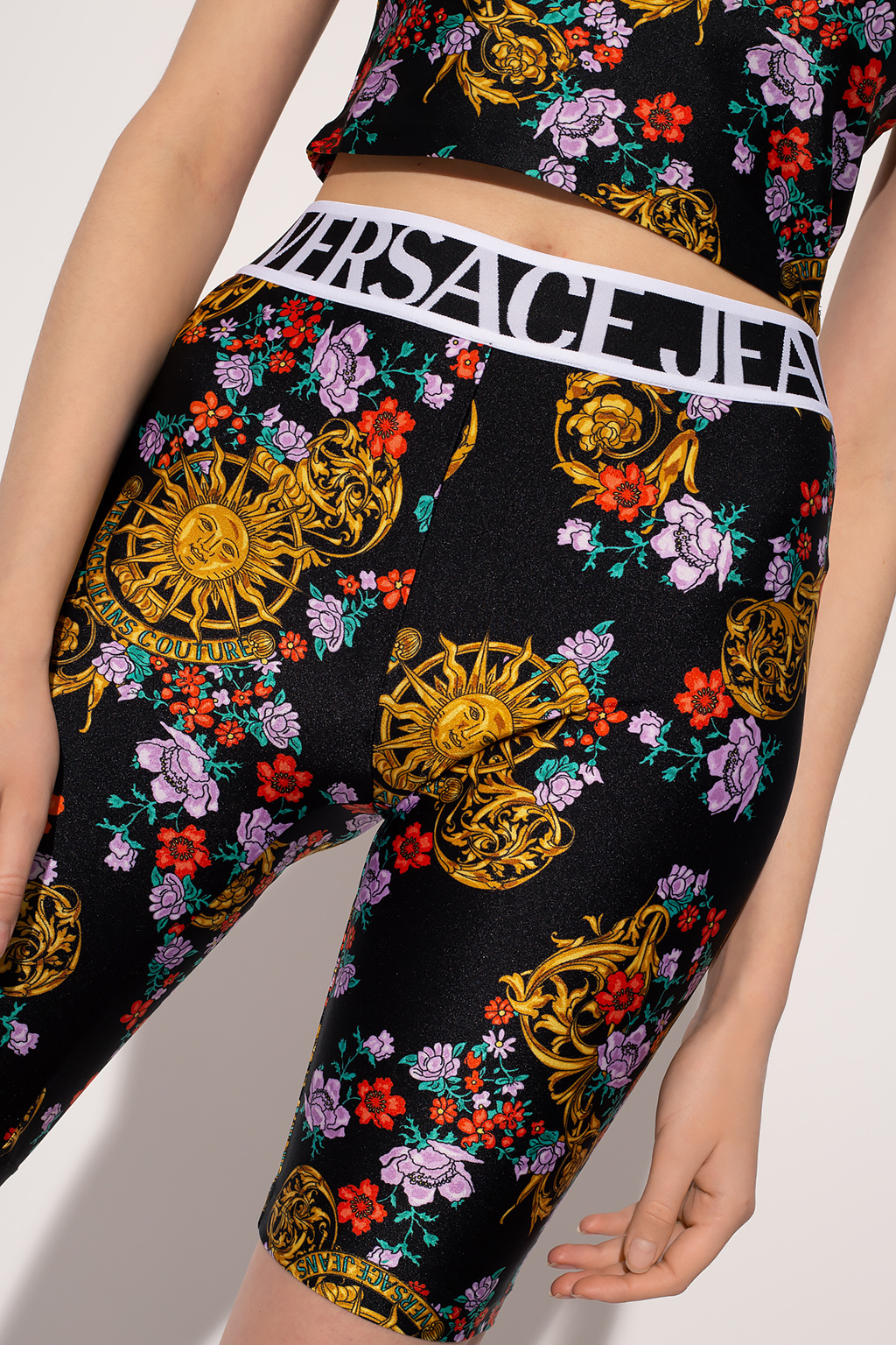 Versace Jeans Couture Womens Patterned Leggings