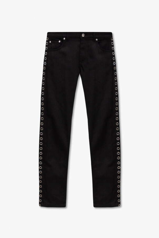 Alexander McQueen Trousers with side stripes