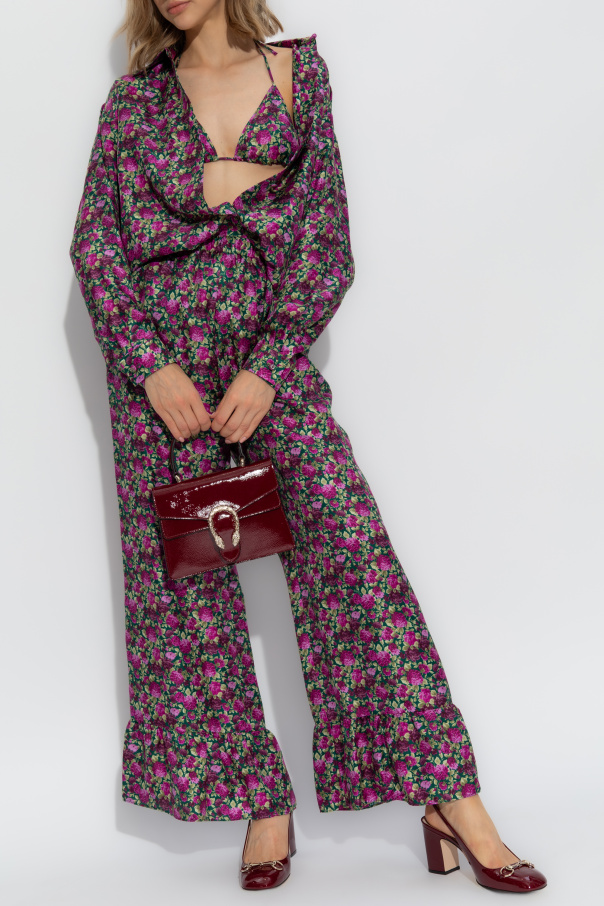 Gucci Floral print trousers