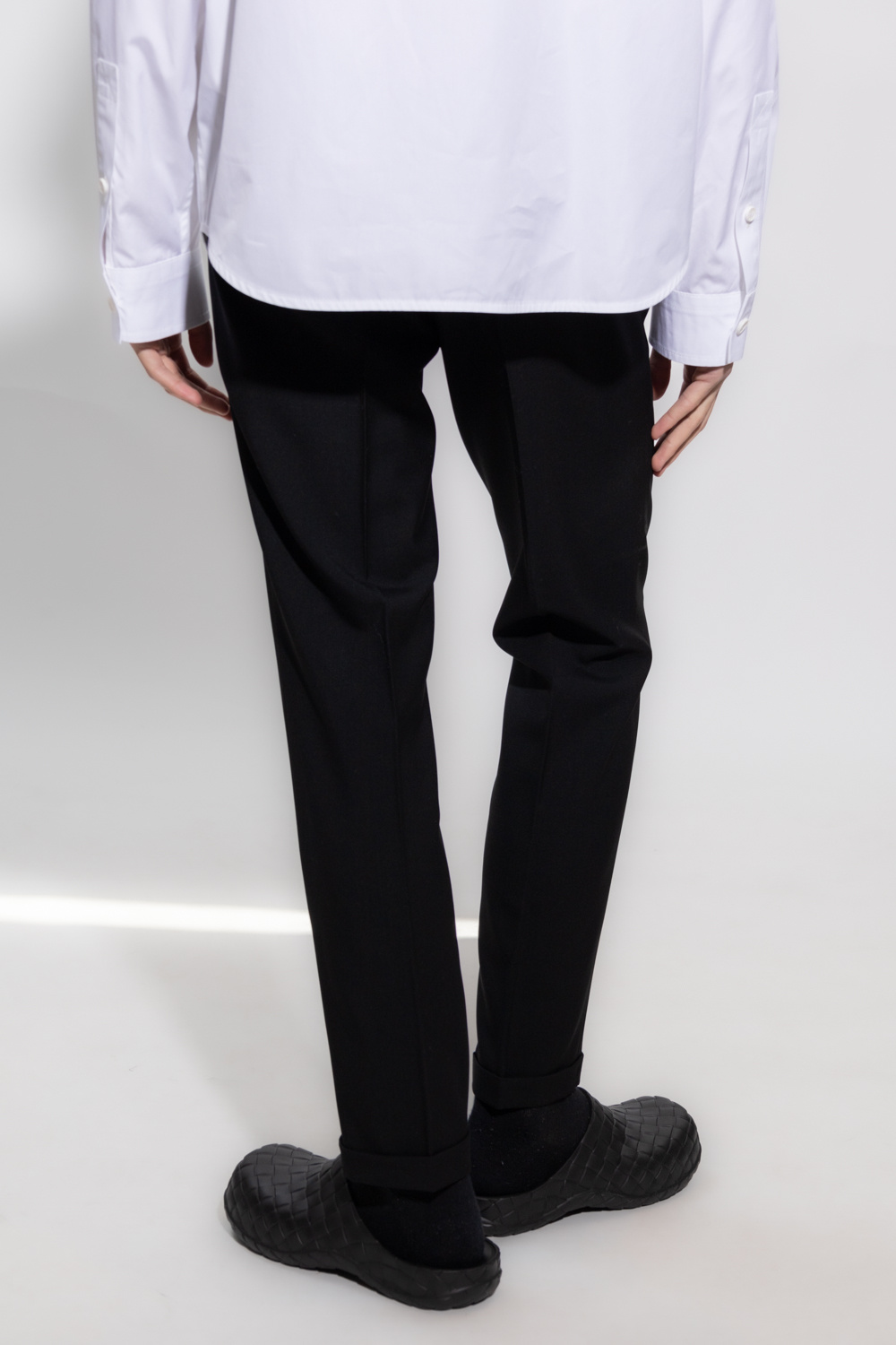 Bottega Veneta Wool pleat-front trousers