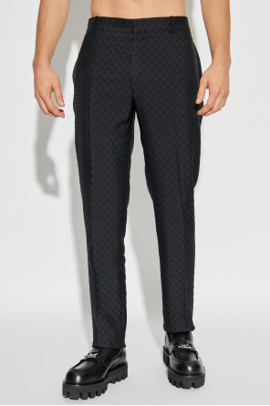 Alexander McQueen Spodnie z charakterystycznym motywem czaszki