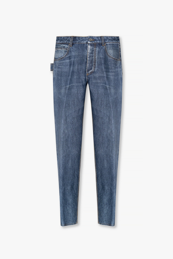 Bottega Veneta Spodnie z materiału imitującego jeans