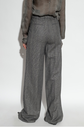 Saint Laurent trousers Buckle with wide legs