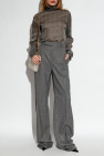 Saint Laurent GREY Trousers with wide legs