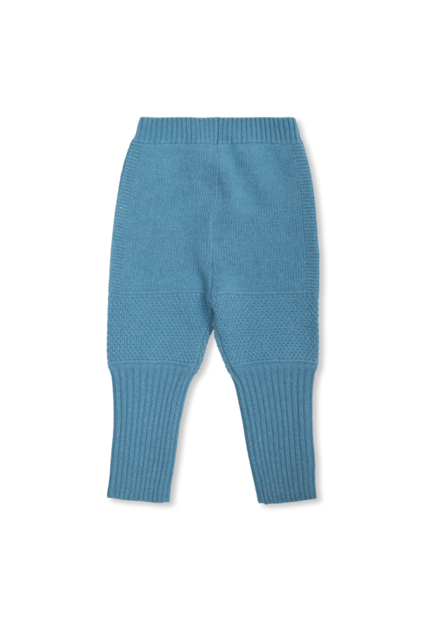 Gucci Kids Wool trousers argyle with logo