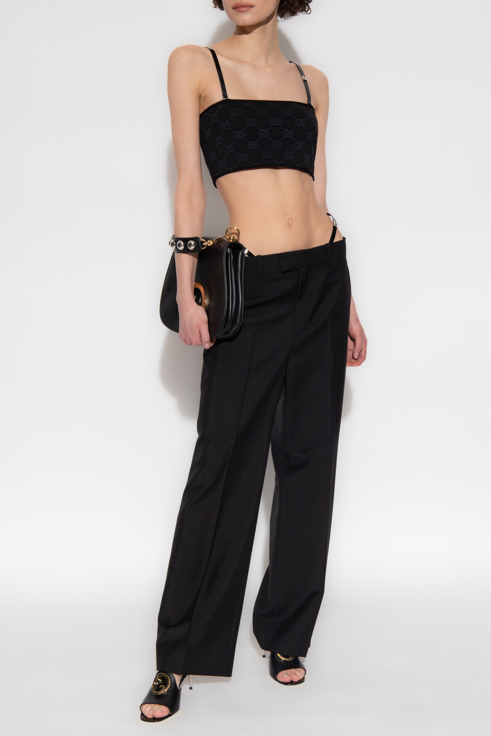 Gucci Wool pleat-front trousers