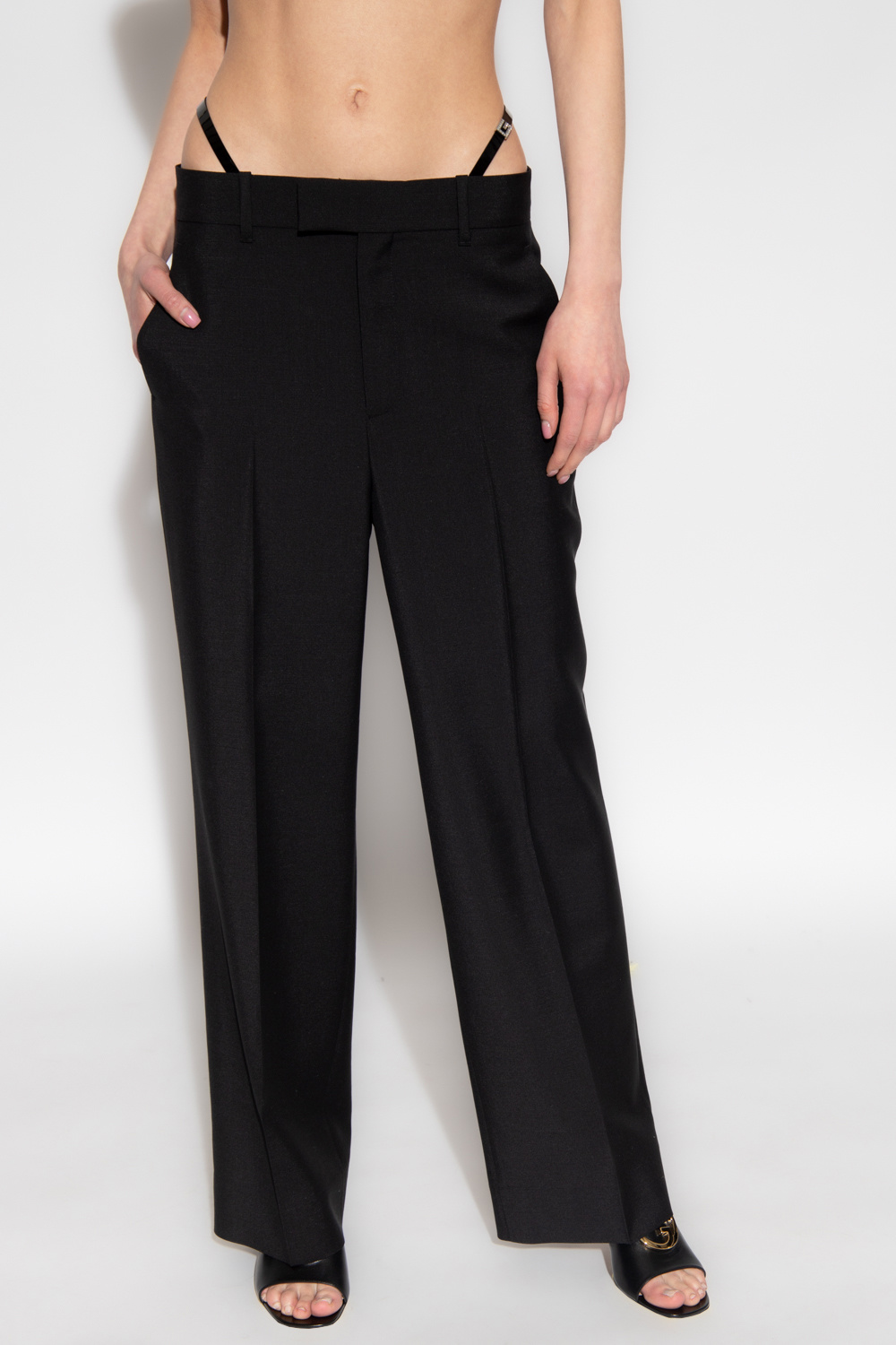 Gucci Wool pleat-front trousers