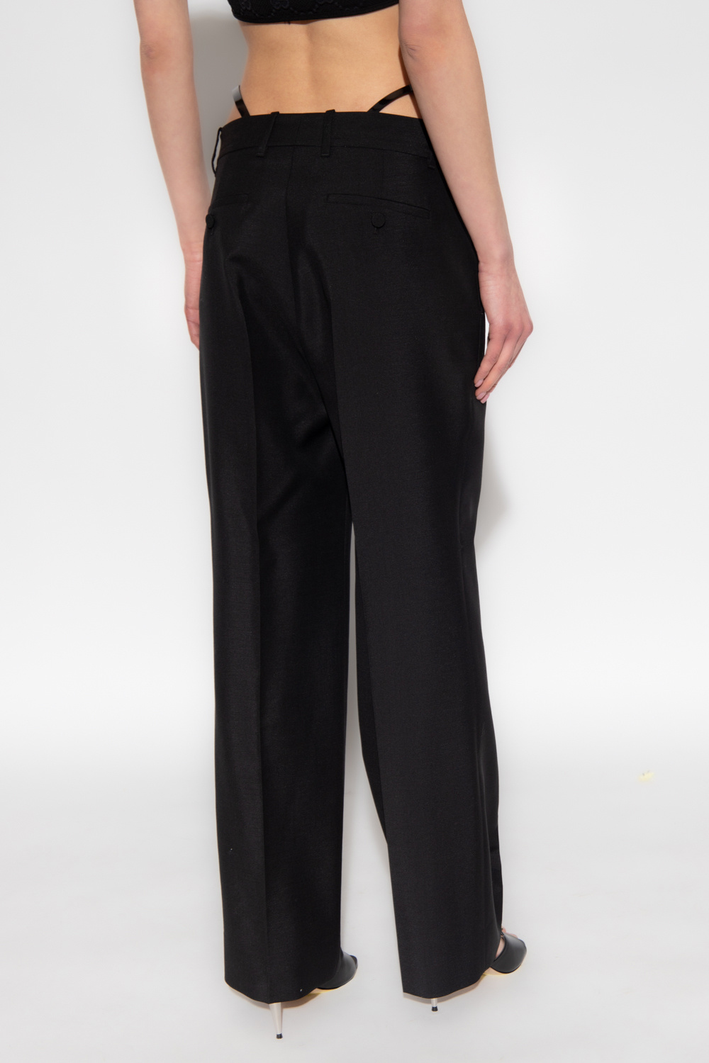 Gucci Wool pleat-front trousers