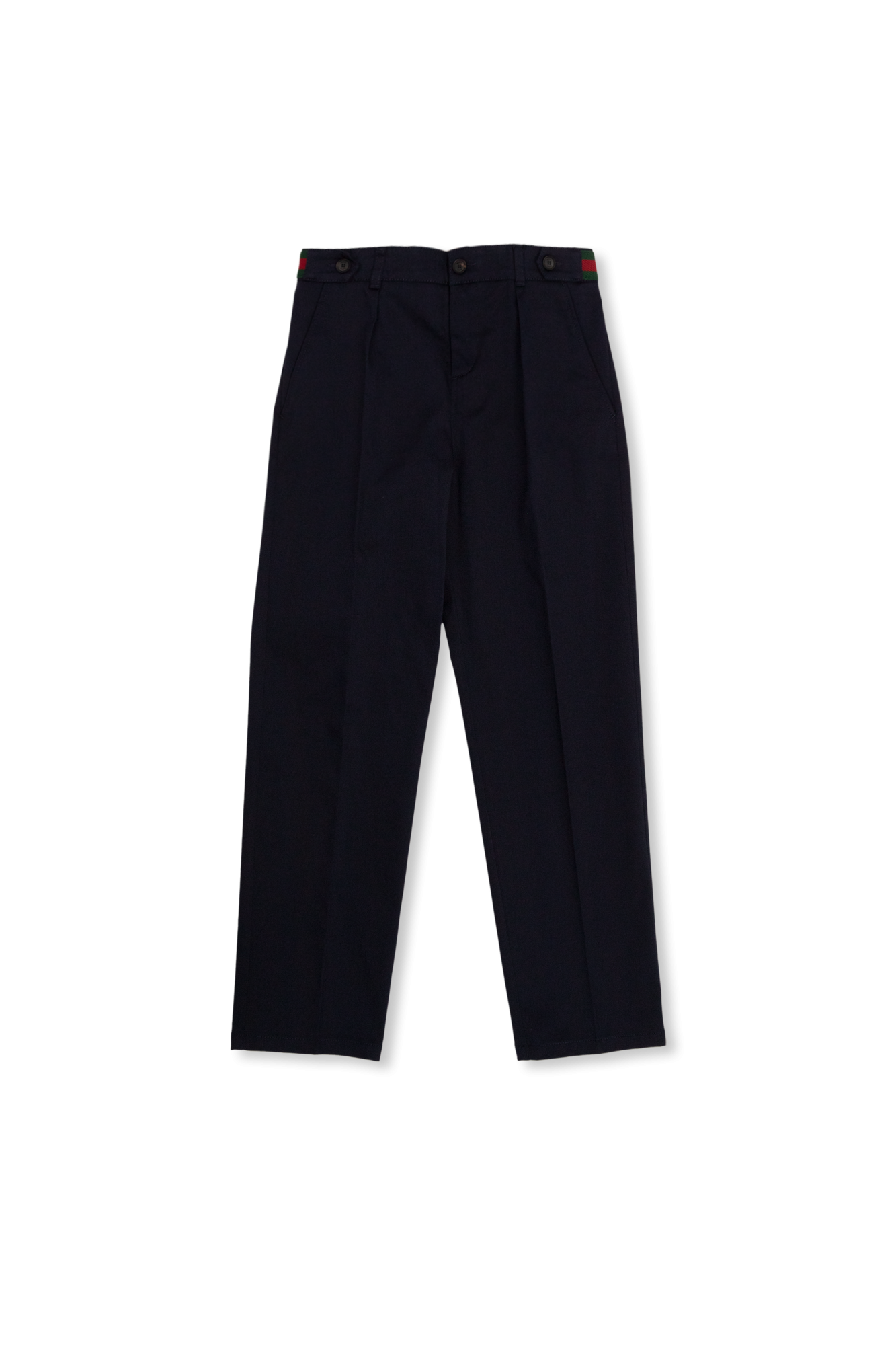 Gucci Kids Trousers with ‘Web’ stripe