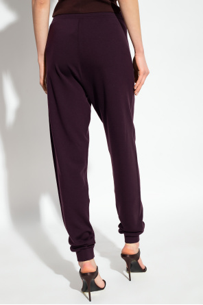 Saint Laurent Wool mid-rise trousers