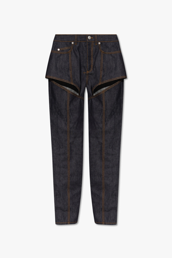 Jeans with cutouts od Alexander McQueen