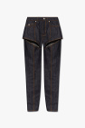 Alexander McQueen embroidered logo skinny jeans Blau
