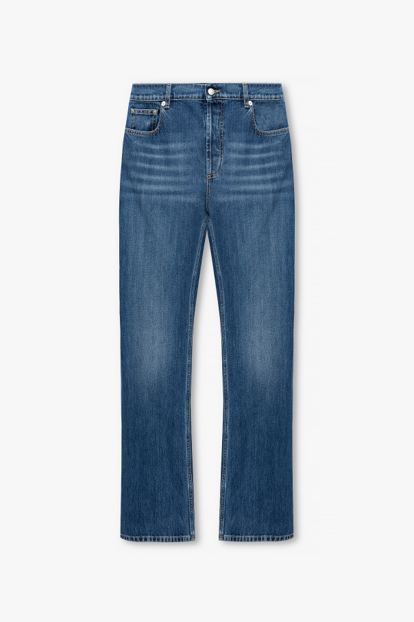 Alexander McQueen Jeans with vintage effect